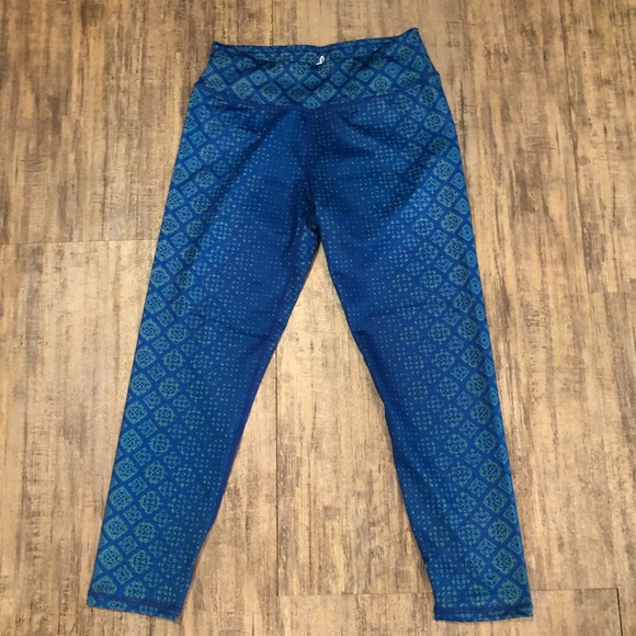 NWT Prana Roxanne Printed Harbor Bali Blue Legging - Picture 7 of 11